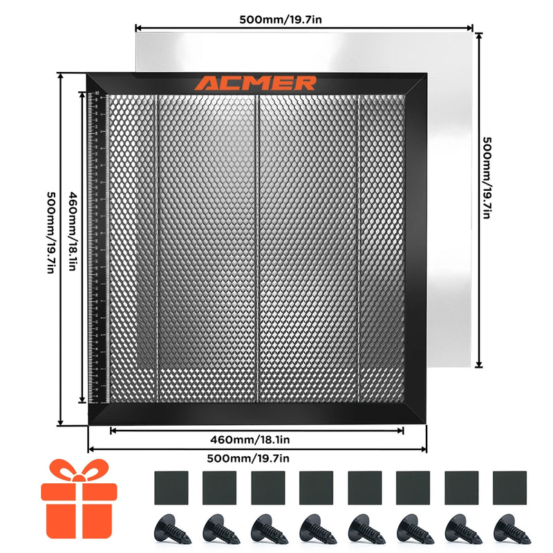 Mesa Painel Honeycomb ACMER 400x400 Máquina de Gravação e Corte a Laser Mesa Painel Honeycomb 300x300