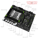 Kit Placa-mãe MACHINIST X99 MR9A-H com Intel Xeon E5 2640 V3 LGA2011-3 + Memória 16GB (2x8GB) DDR4 2133MHz + suporte NVMe M.2 (opcional)