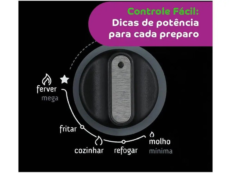 Cooktop 5 Bocas a Gás Consul Vidro Temperado - GLP - Bivolt