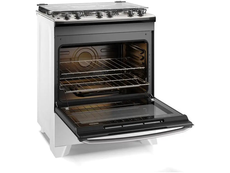 Fogão Electrolux 5 Bocas Branco Acendimento Automático Efficient com PerfectCook FE5IB - Bivolt