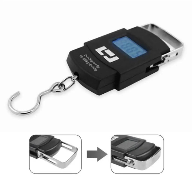Balança Eletrônica Portátil Lanmay para Bagagem de Mão, Digital, Capacidade até 50kg, Alta Precisão, Venda Nacional com Entrega Rápida