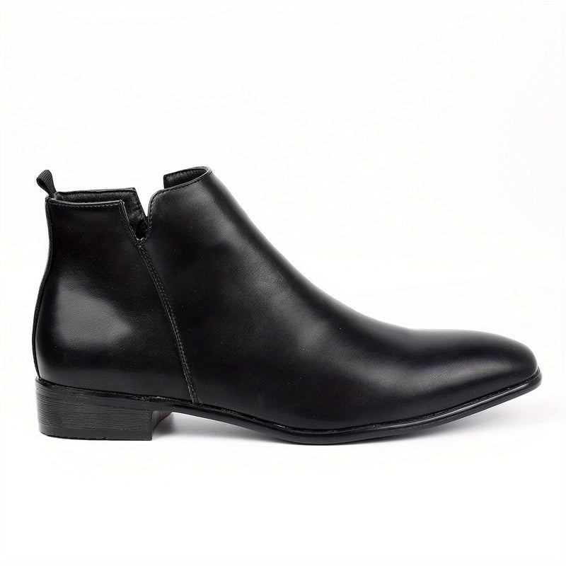 Botas Chelsea masculinas com zíper fashion