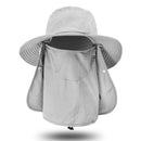 Chapéu Bucket com Proteção Solar e Máscara Removível