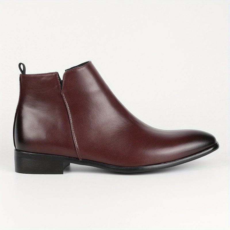 Botas Chelsea masculinas com zíper fashion