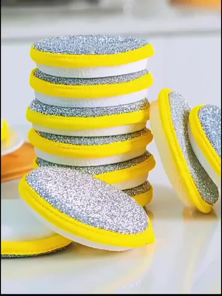 Esponja Dupla Face para Limpeza de Cozinha 5/10 Peças